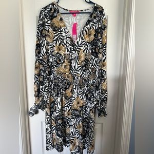 NWT XL Talley. long Sleeve Dress